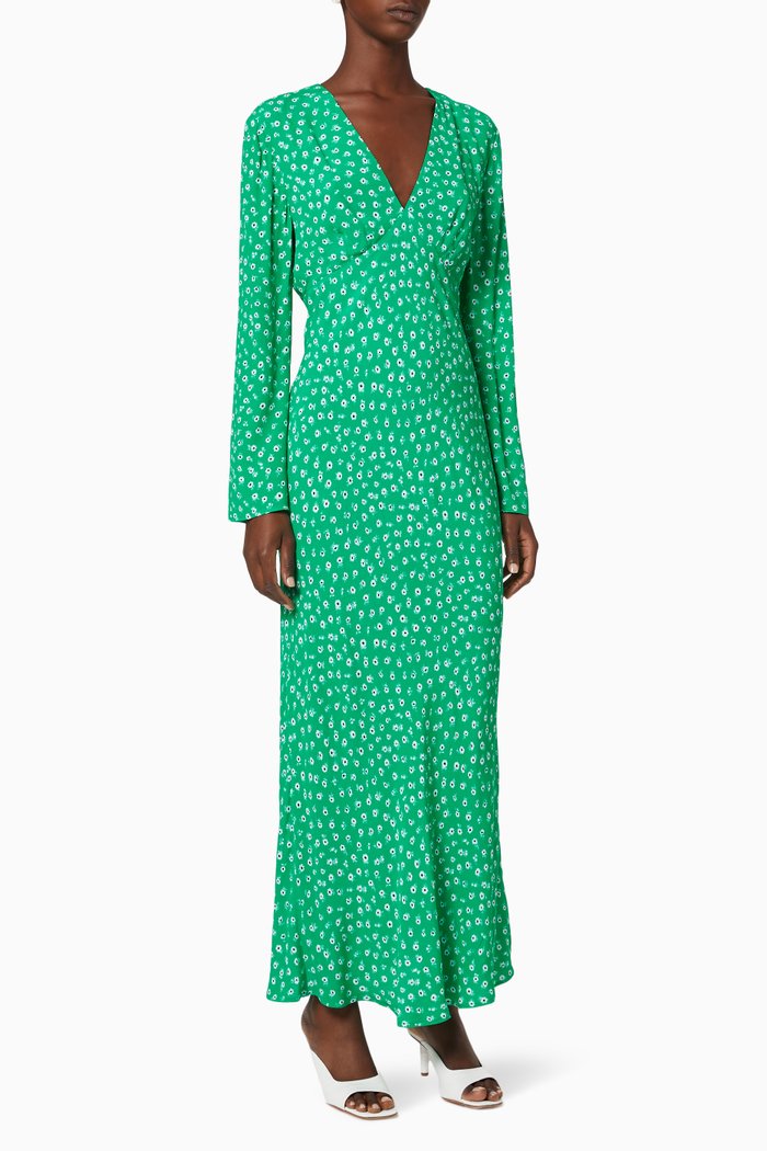 

Arielle Crepe Dress, Green