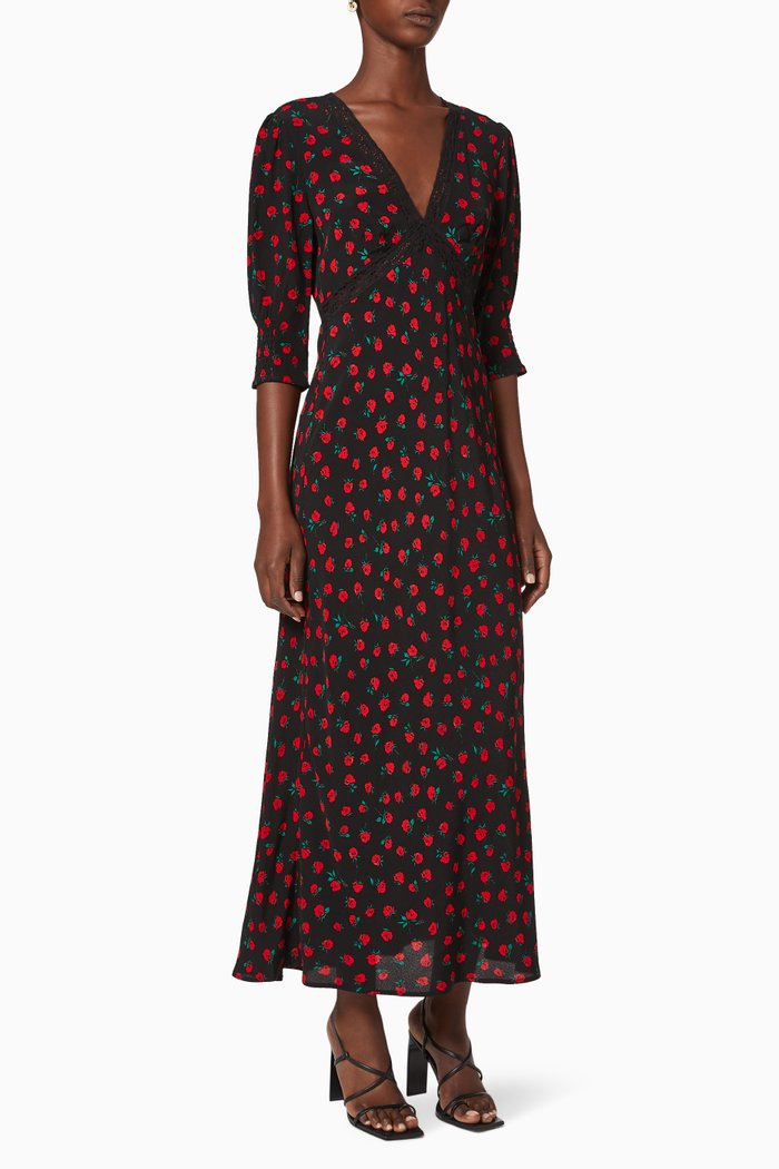 

Gemma Floral Crepe Dress, Multicolour