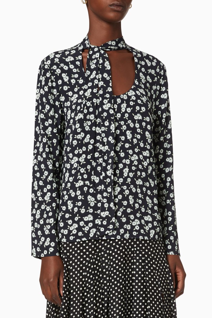 

Josie Crepe Blouse, Black
