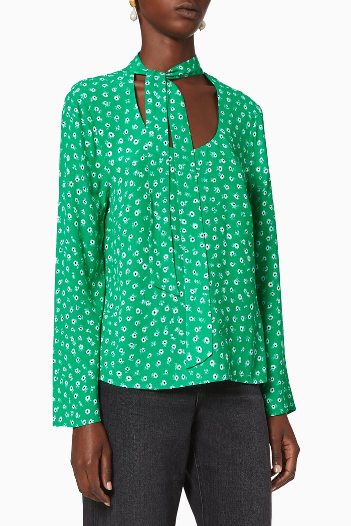 

Josie Crepe Blouse, Green