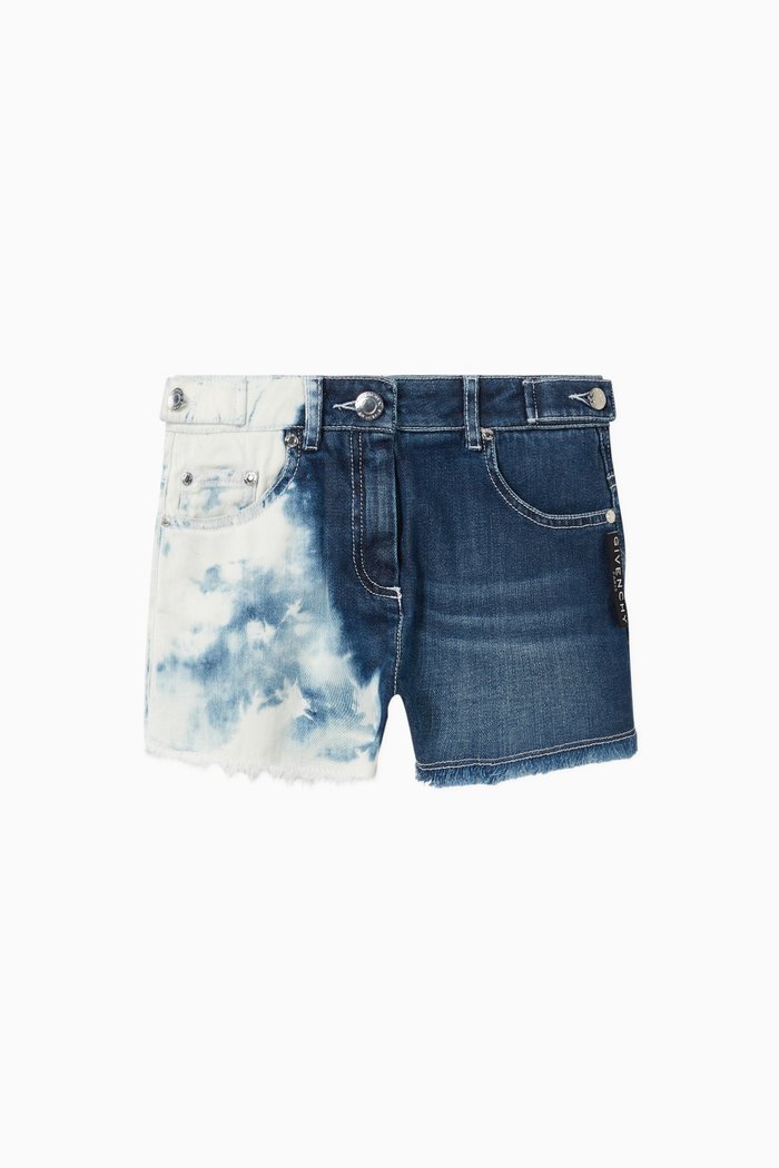 

Acid Wash Denim Shorts, Blue