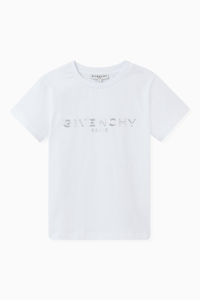 

Givenchy Metallic Logo Jersey T-shirt, White