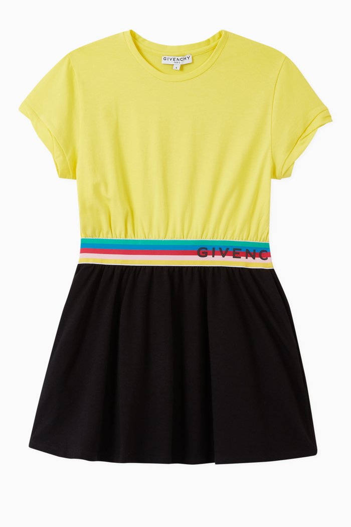 

Logo Bicolour Cotton Jersey Top, Yellow
