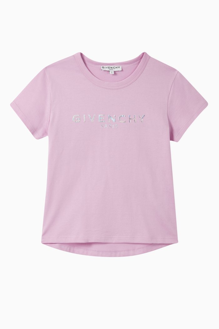 

Logo Cotton Jersey T-Shirt, Purple