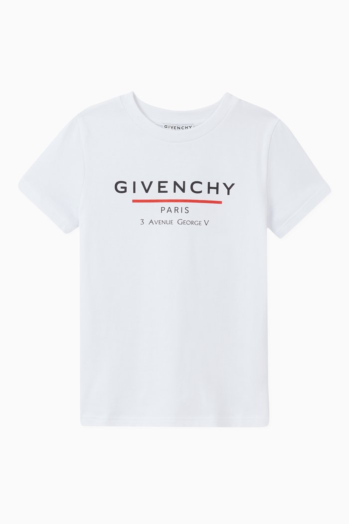 

Givenchy Address Logo Jersey T-Shirt, White