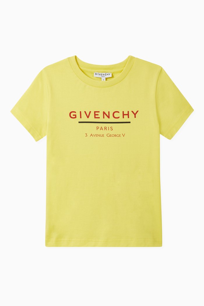 

Logo Cotton Jersey T-Shirt, Yellow