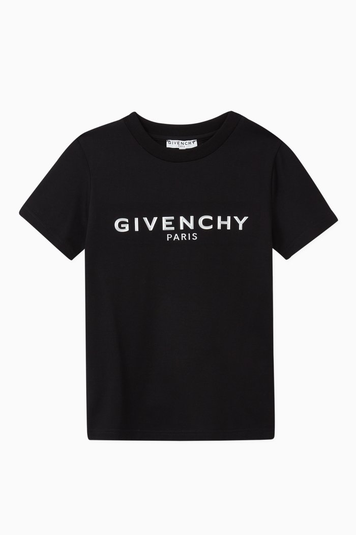 

Givenchy Metallic Logo Jersey T-shirt, Black
