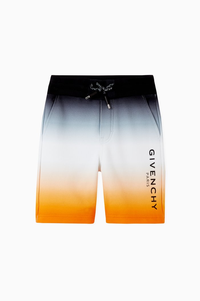 

Tricolour Scale Shorts in Cotton, Multicolour