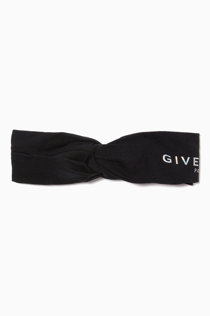 

Logo Jersey Headband, Black