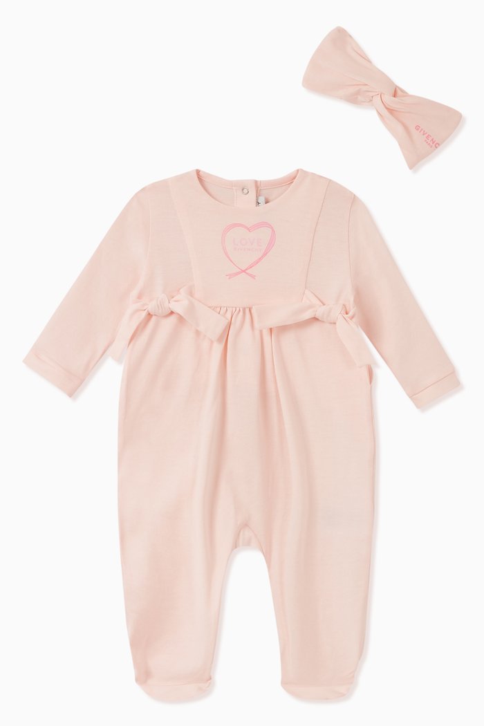 

Bow Pajama & Headband Set, Pink
