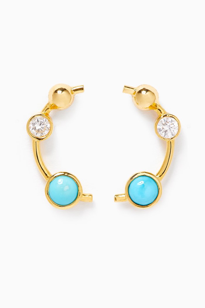 

Falak Half Moon Earrings in 18kt Yellow Gold