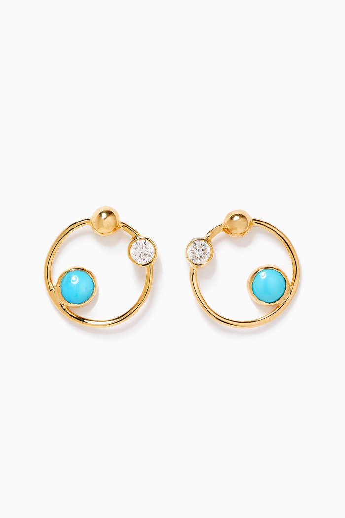

Falak Full Moon Earrings in 18kt Yellow Gold