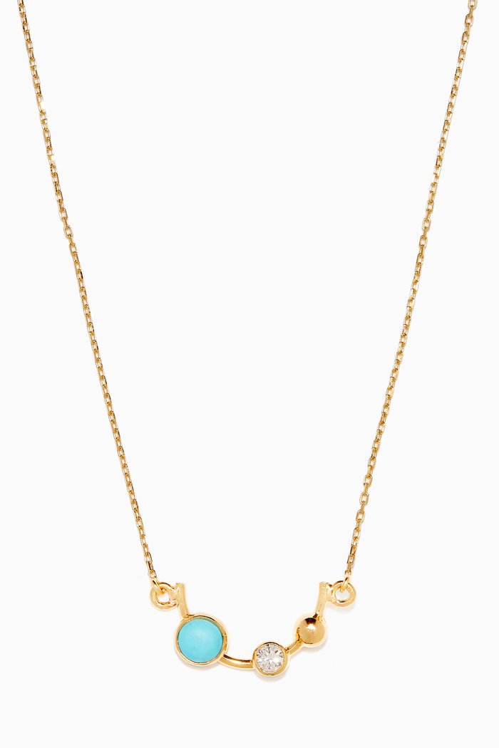 

Falak Half Moon Necklace in 18kt Yellow Gold