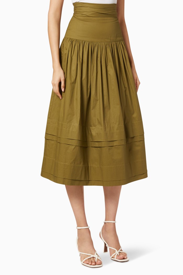 

Amaia Ruched Skirt, Brown