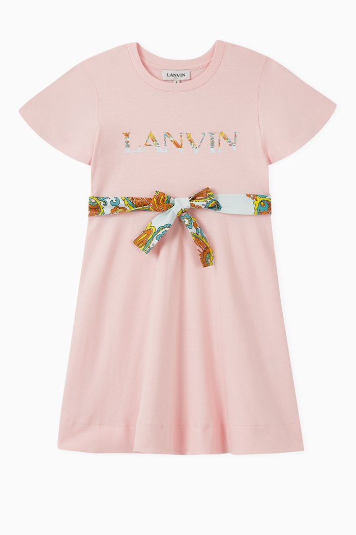

Logo T-shirt Dress in Cotton Jersey, Pink
