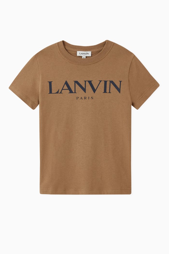 

Logo Print T-shirt in Cotton Jersey, Neutral