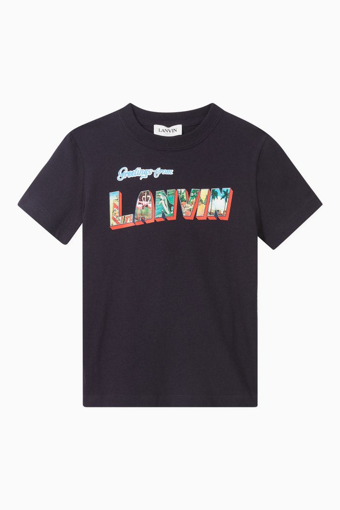 

Logo T-Shirt in Cotton Jersey, Blue