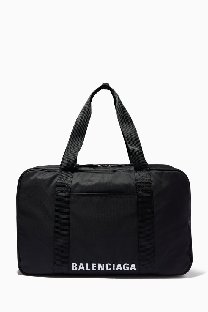 

Wheel Duffle Bag in Recycled Nylon, Black