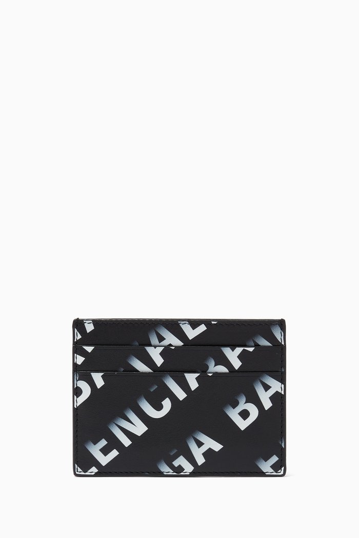 

Gradient Logo Cardholder in Calfskin, Black