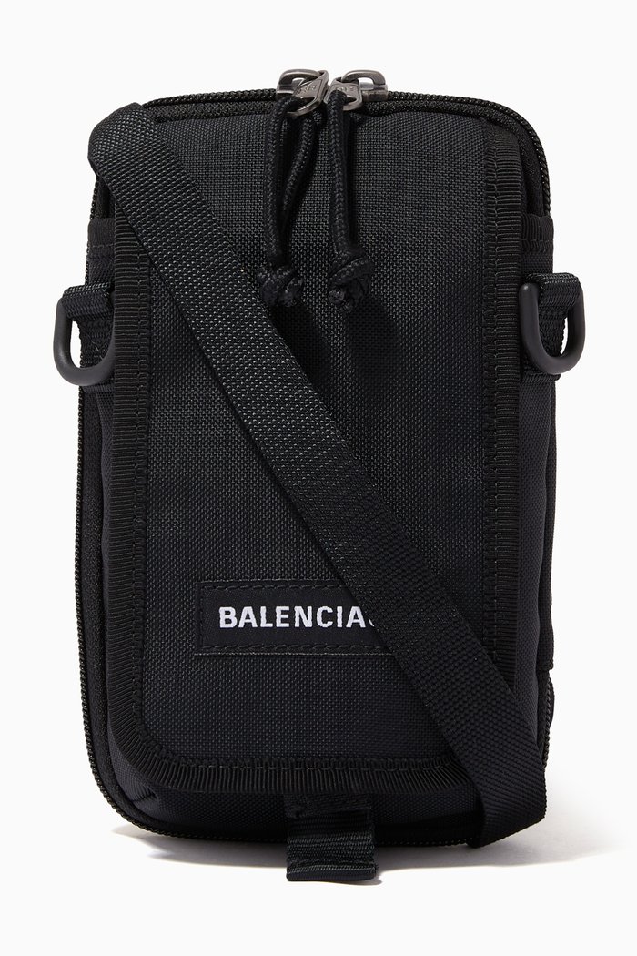 

Explorer Crossbody Pouch in Recycled Nylon, Black
