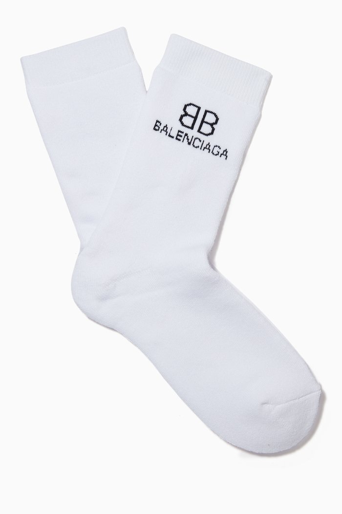 

BB Socks in Cotton Sponge, White