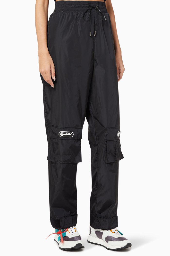 

Logo Technical Cargo Pants, Black