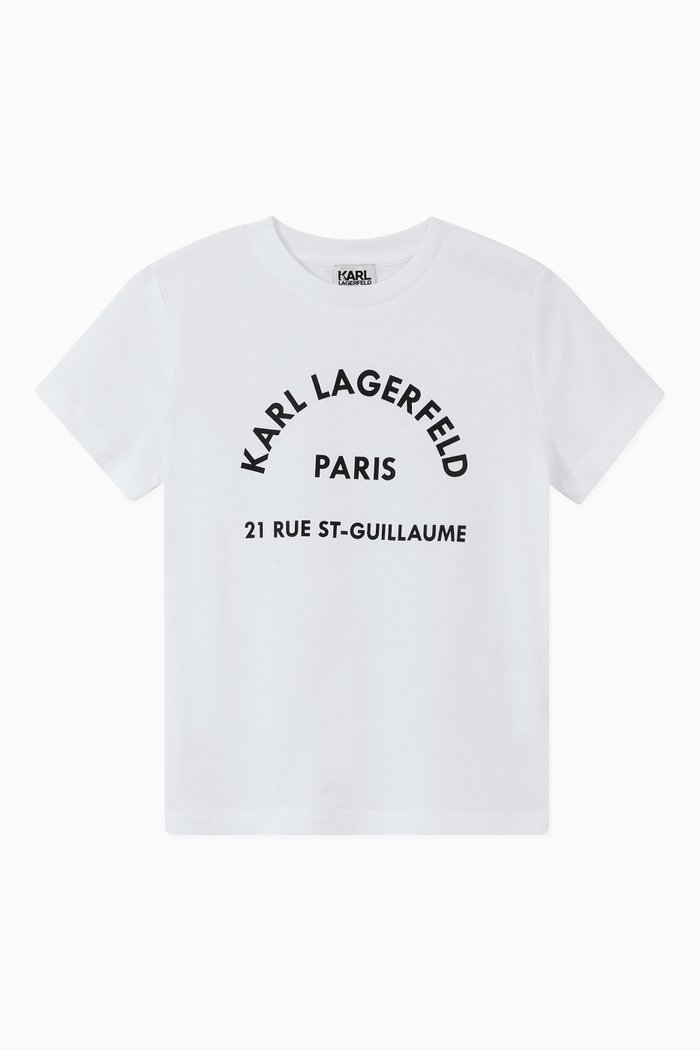 Logo T-Shirt in Cotton Jersey, White