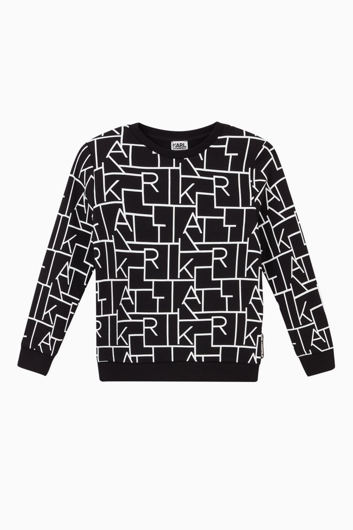 

Logo Printed Sweatshirt, Black