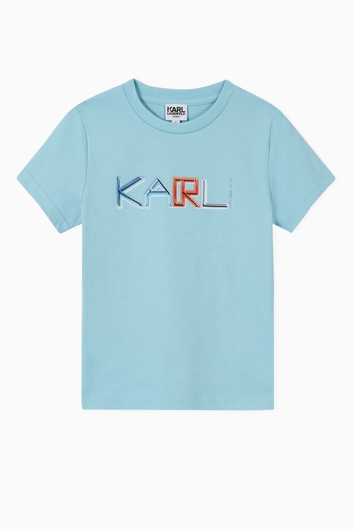 

Tetris Logo T-shirt in Cotton Jersey, Blue