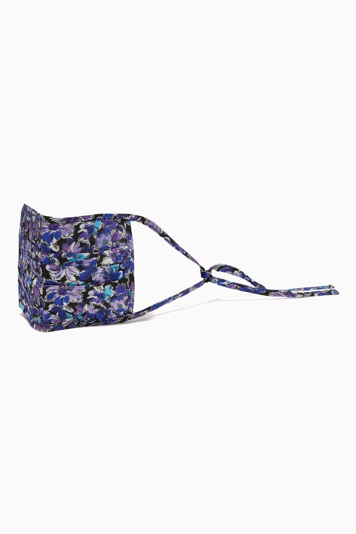 

Hope 80s Floral Face Mask, Purple
