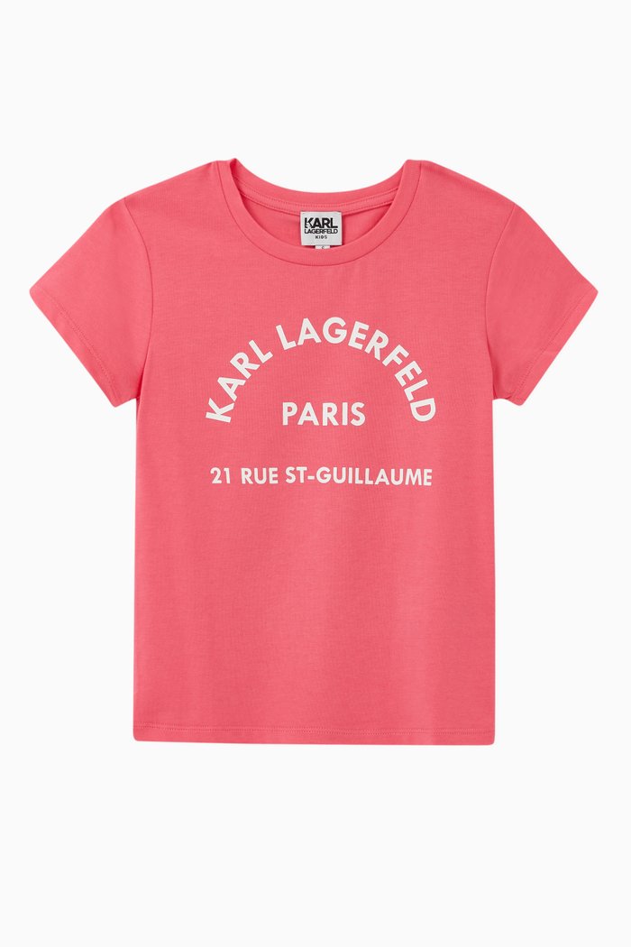 

Logo Printed T-Shirt, Pink