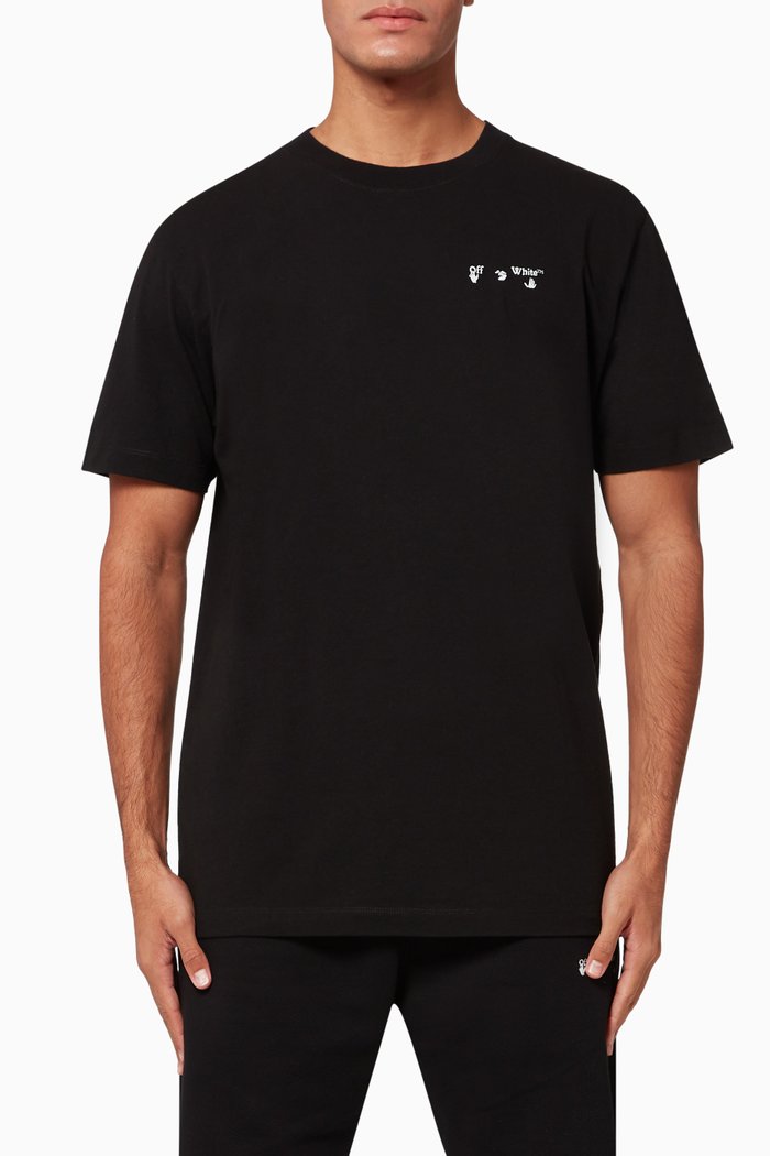 

Big Logo Slim Cotton T-Shirt, Black