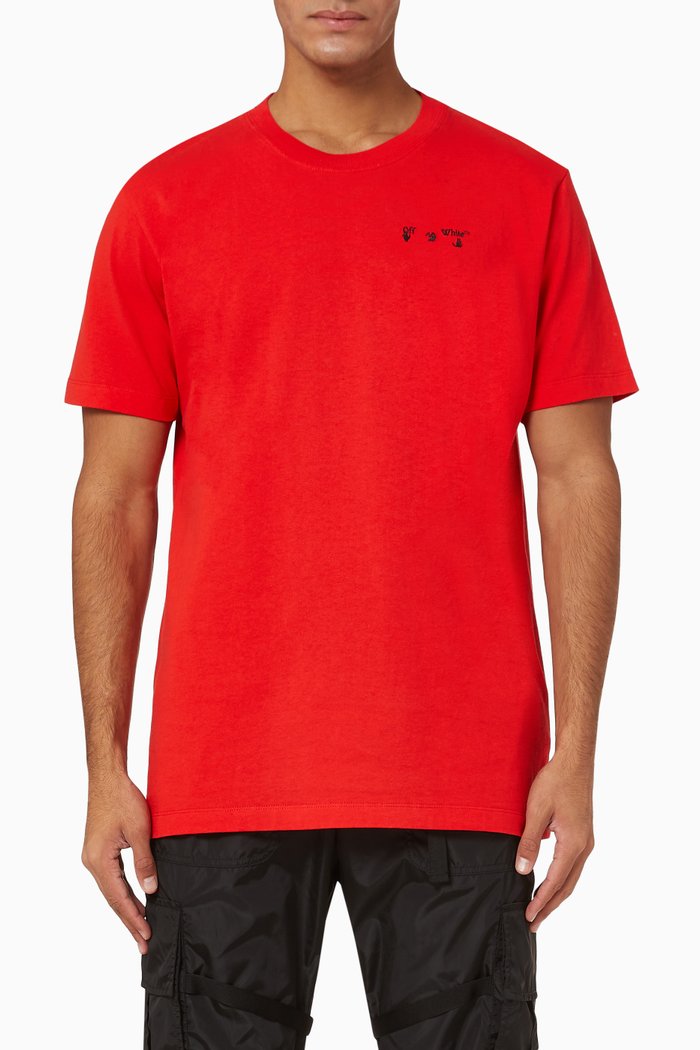 

Big Logo Slim Cotton T-Shirt, Red