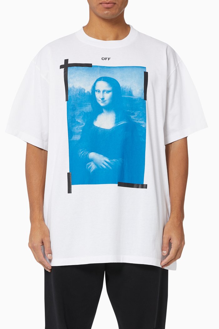 

Monalisa Oversized Cotton T-Shirt, White