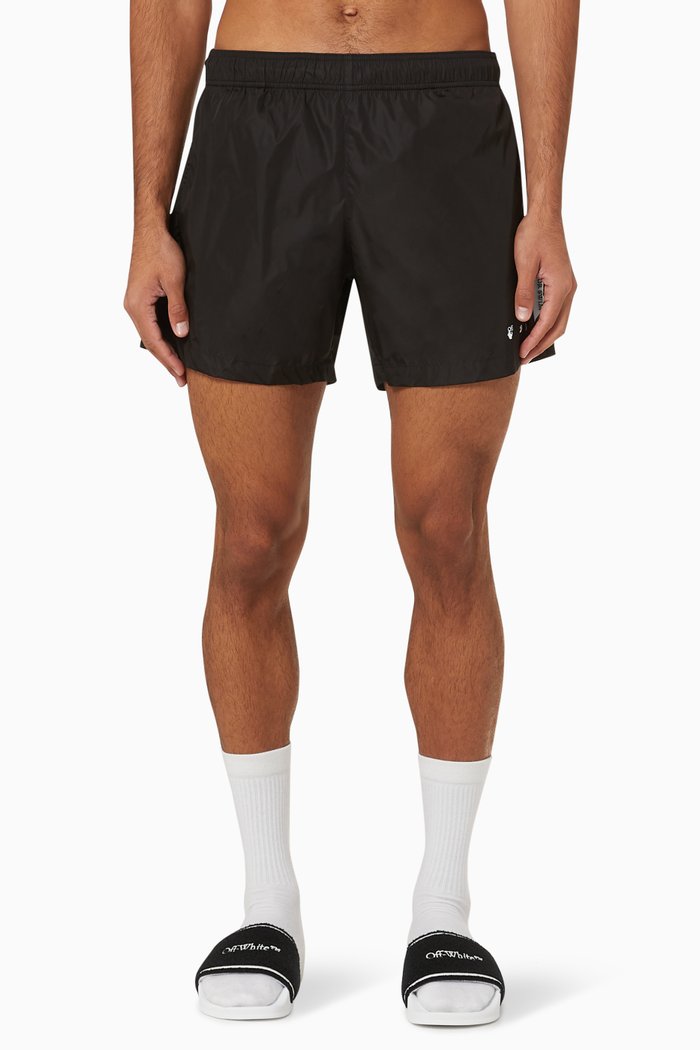 

Big Logo Nylon Swim Shorts, Black