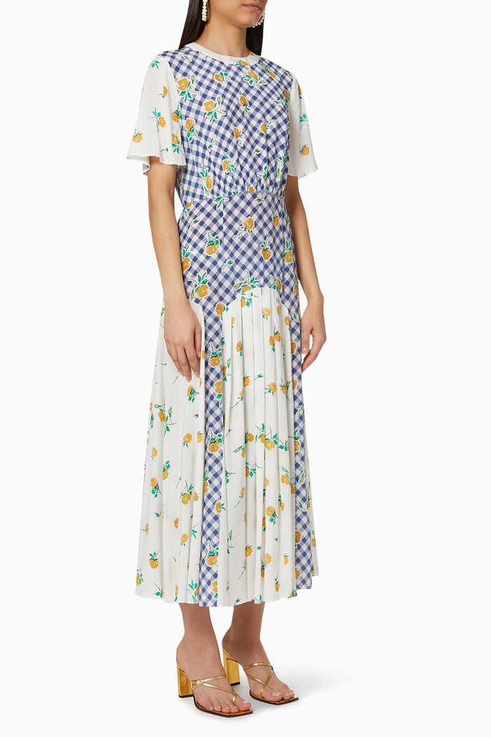 

Jennifer Silk Midi Dress, Multicolour