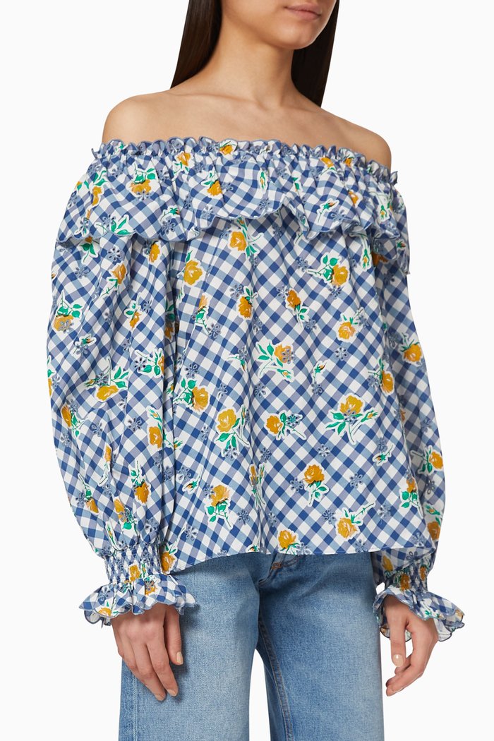 Birdie Blouse, Blue
