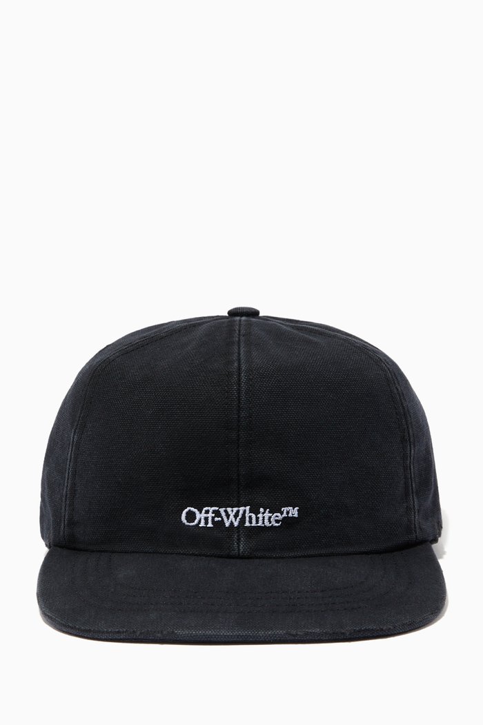 

Bookish Logo Baseball Cap in Cotton, Black