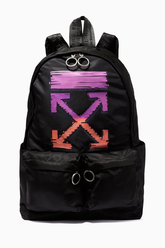 

Marker Arrows Backpack in Nylon, Black