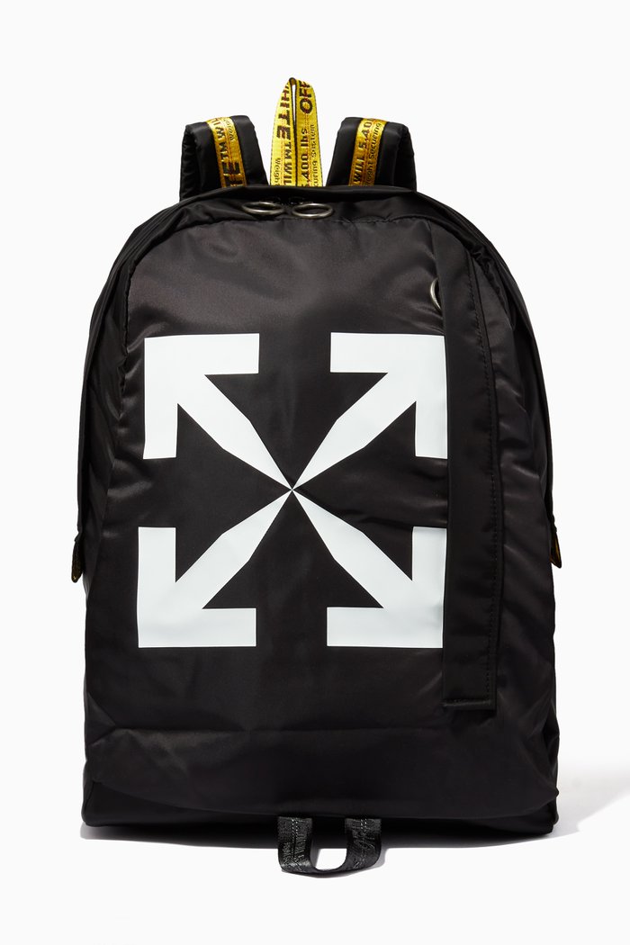 

Arrows Backpack in Canvas, Black