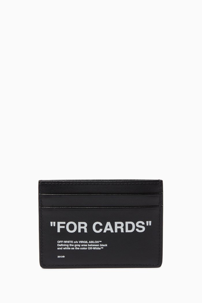 

"FOR CARDS" Cardholder in Leather, Black