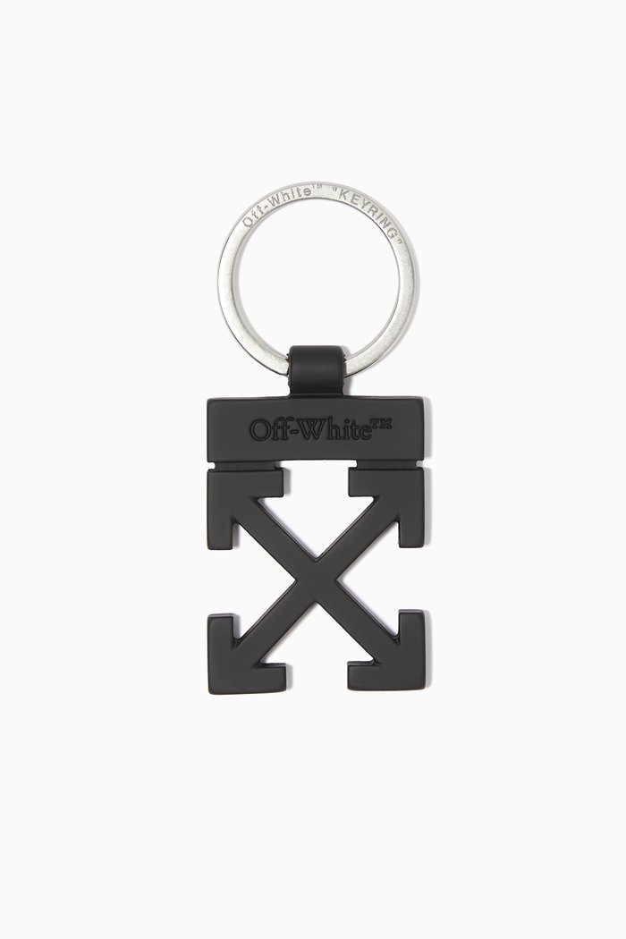 

Arrows Key Chain in Rubber, Black