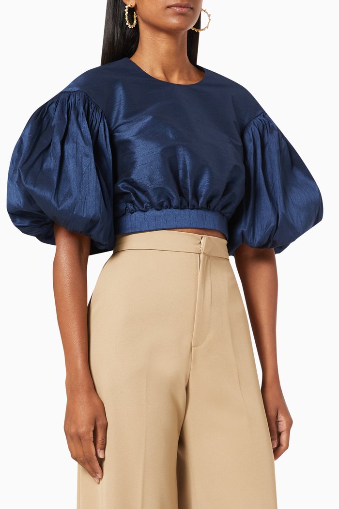 

De Leyenda Crop Top, Blue