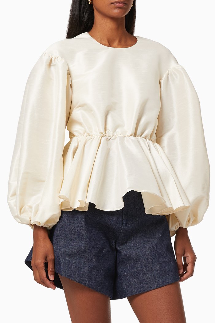

Domus Peplum Top, Neutral
