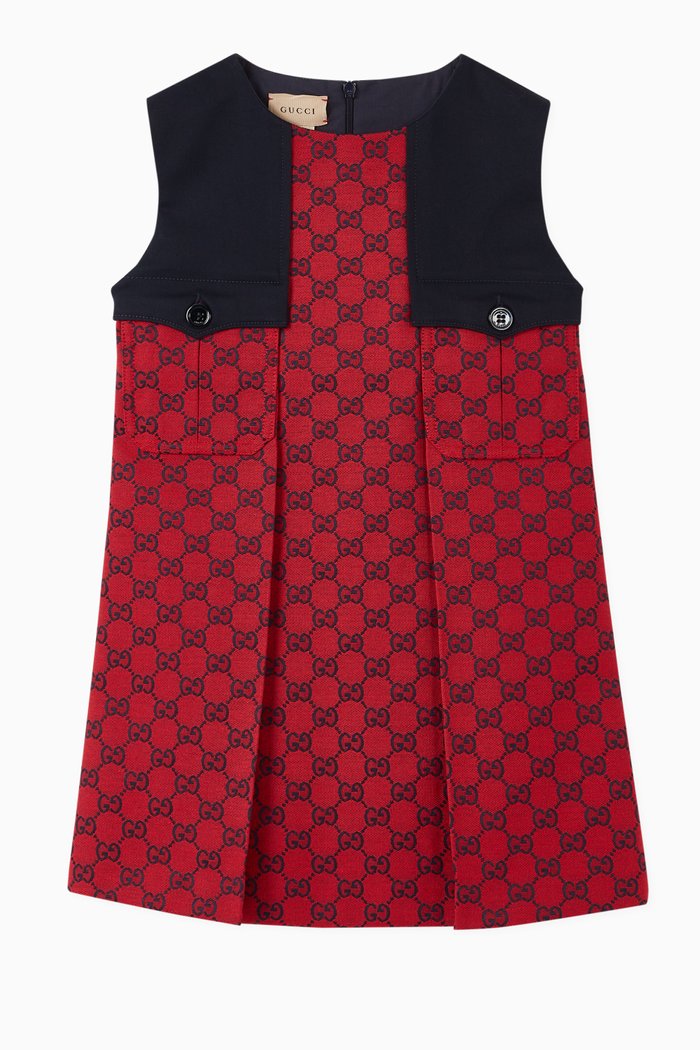Dress in GG Canvas, Red