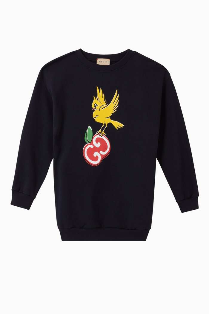 

x Freya Hartas GG Apple Print Cotton Sweatshirt, Blue