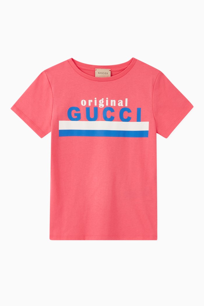 

"Original Gucci" Cotton T-shirt, Pink