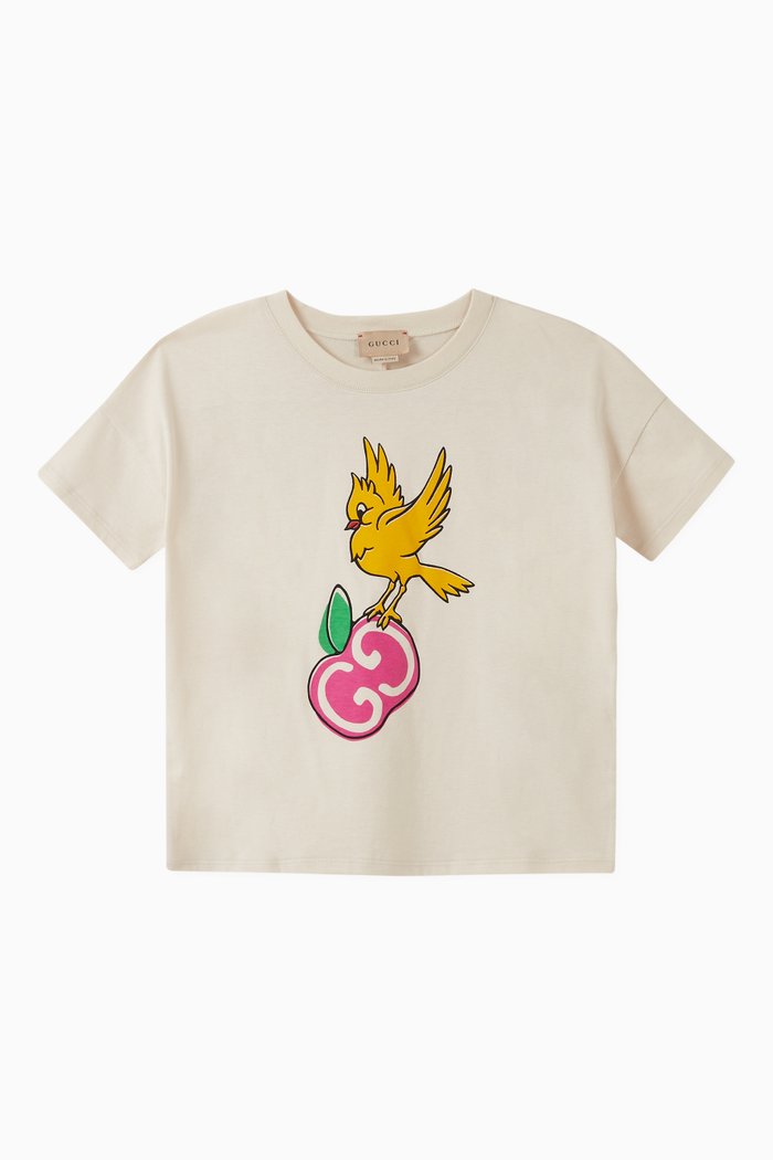 

x Freya Hartas GG Apple Print Cotton T-shirt, White