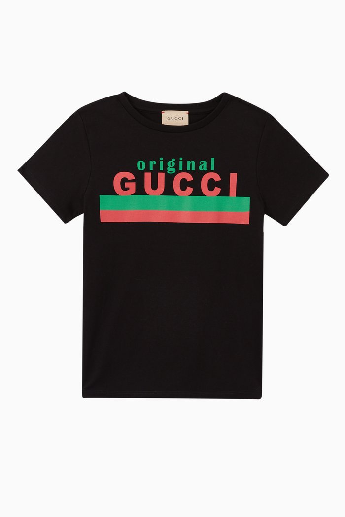

"Original Gucci" Cotton T-shirt, Black