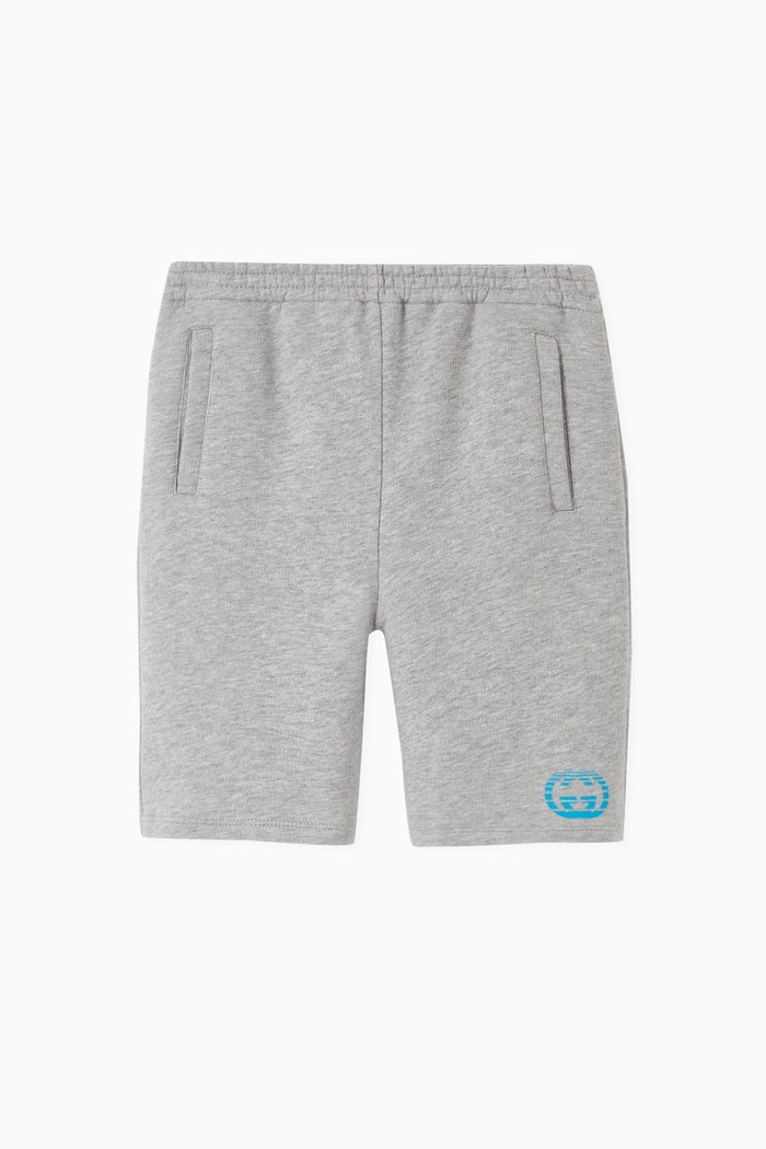 

Interlocking G Shorts in Cotton, Grey